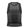 CandyMan Débardeur Transparent en Mesh BASTET Noir